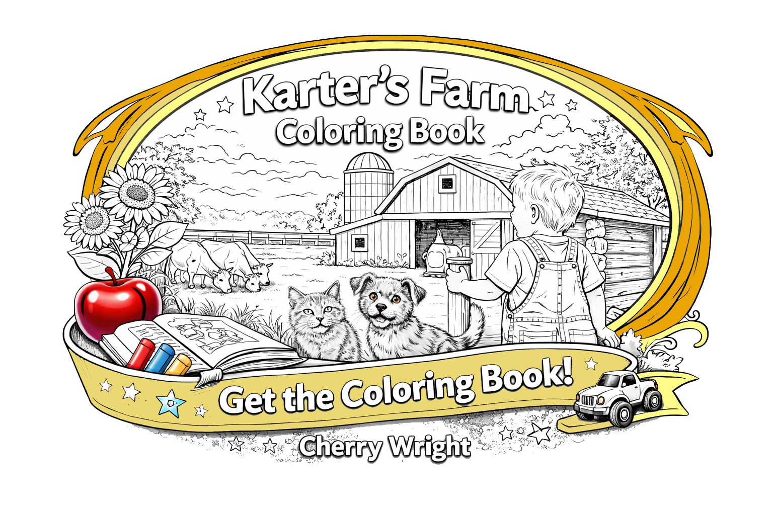 FREE coloring pages for Karter's Farm
