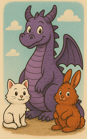 All the friends she found in the garden