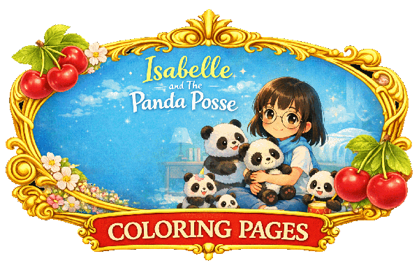 free kids coloring page magical library door