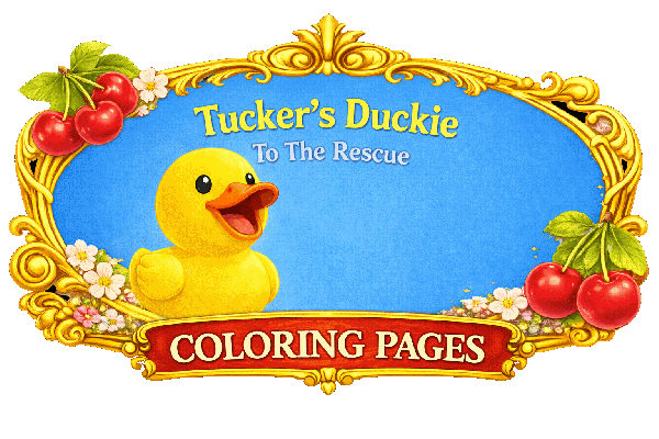 duck coloring page printable